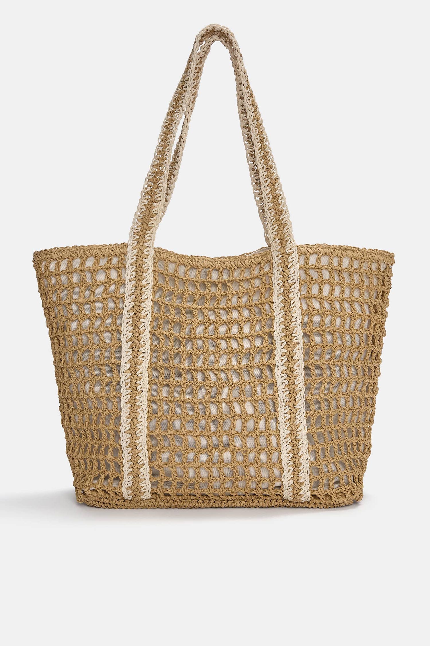 Contrast shopper bag